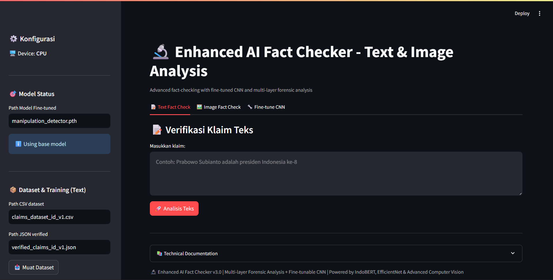 CheckFactAI - Deteksi Fakta dengan AI