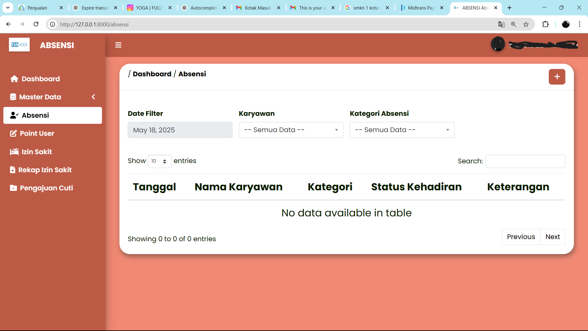 Absensi Kantor Via GPS Tracking Location