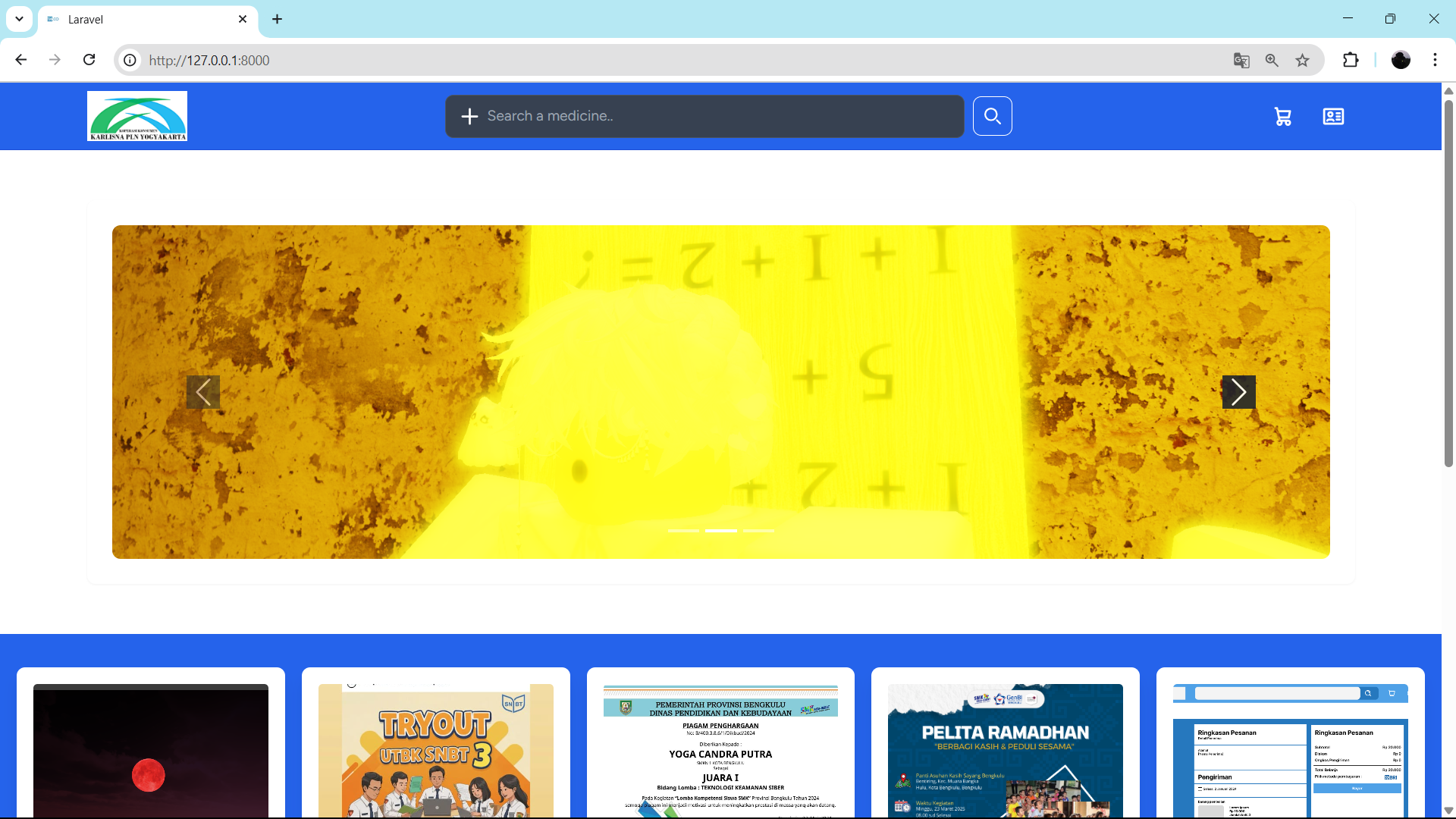 Website E-Commerce apotek 
