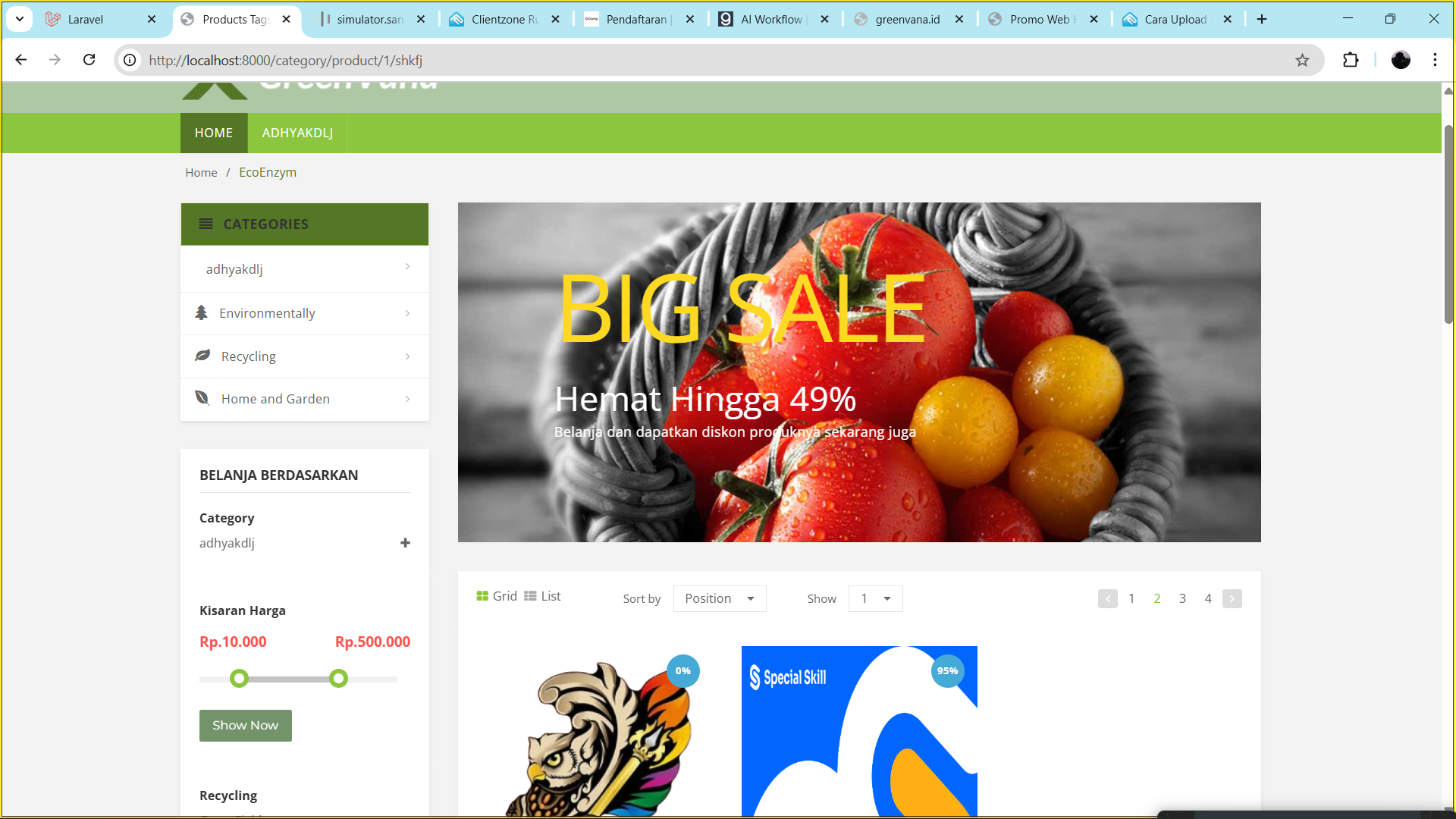 Ecommerce Greenvana