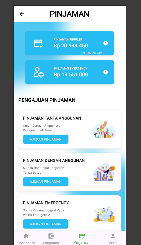 Aplikasi Koperasi PLN Icon Plus